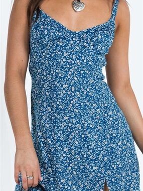 Princess Polly Blue Floral Mini Dress